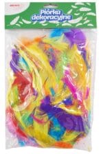 Piórka dekoracyjne mix kolorów. Rozmiar 5-12cm. *2789*