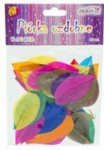 Piórka mix kolorów 4-8cm/50szt P-3295
