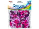 Pompony dekoracyjne mix fioletowy 100szt/10mm *4264*