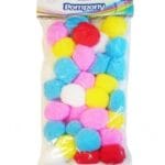 Pompony duże 5 cm /30sztuk mix kolorów *9887*