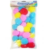 Pompony duże 5 cm /30sztuk mix kolorów *9887*