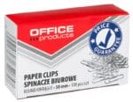 Spinacze okrągłe OFFICE PRODUCTS, 50mm, 100szt., srebrne*2657*