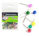 Szpilki 14mm perłowe kolorowe 100szt. *8351*