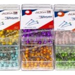 Szpilki ozdobne perłowe niebieskie 100szt. Rozmiar 22mm. *0510*