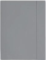 TECZKA Z GUMKĄ SZARA LAKIEROWANA A4 350g *3646*