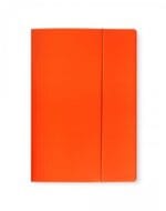 Teczka lakierowana z gumką A4 pomarańczowa. *8796*