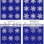 WITRAŻ DEKORACJA OKIENNE GWIAZKI 9szt/8cm WIELOKROTNEGO UŻYCIA WB-12*0907*