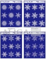 WITRAŻ DEKORACJA OKIENNE GWIAZKI 9szt/8cm WIELOKROTNEGO UŻYCIA WB-12*0907*