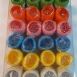 WSTĄŻKA JAJKO MATOWA 1szt WST-MAT10 5mmx10m. Mix kolorów*0197*