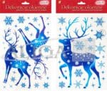 Witraż jeleń WB-34 na okno 20x30cm *7049*