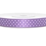 Wstążka kropki fiolet 12mm x 22m WSK12-34*2147*