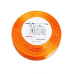 Wstążka satynowa pomarańczowa 12mm/32m. *3496*