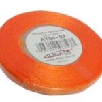 Wstążka satynowa pomarańczowa 6mm/32m. *3212*