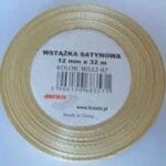Wstążka satynowa złota 12mm/32m. *3571*