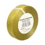 Wstążki brokatowe WB25-1 złota 25mm x 22m*5810*