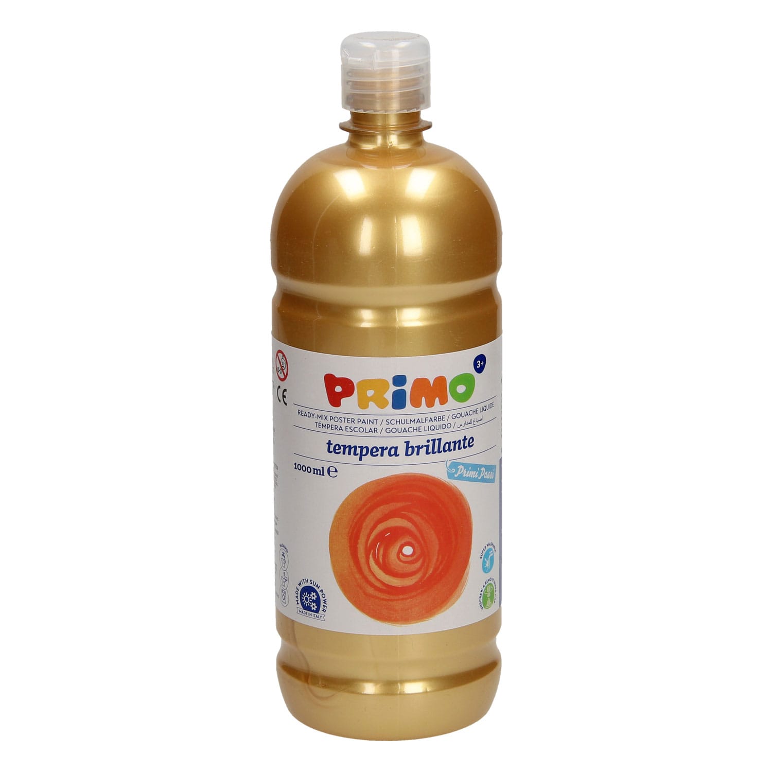 Farba plakatowa metalizowana 1000 ml złota *5115* Farba plakatowa metalizowana 1000 ml złota *5115* - obrazek 1
