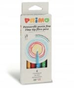 Flamastry PRIMO 6 kolorów O 2,5 mm kartonowe opakowanie z zawieszką 6012PEN6 *7231*