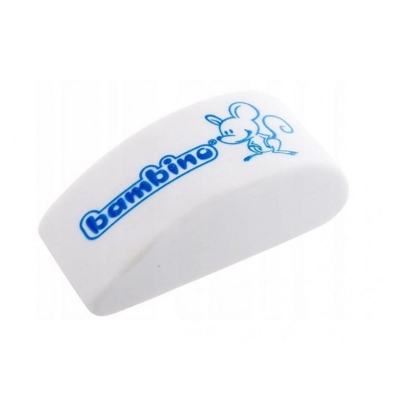 Gumki do ścierania biała MYSZKA BAMBINO (1 szt) 3011*1 Gumki do ścierania biała MYSZKA BAMBINO (1 szt) 3011* - obrazek 1