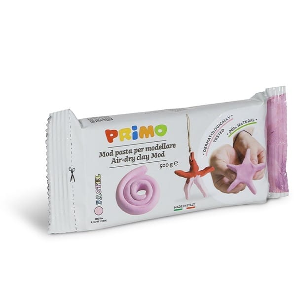 Masa modelarska PRIMO pastelowa różowa 500g.*8533* Masa modelarska PRIMO pastelowa różowa 500g.*8533* - obrazek 1