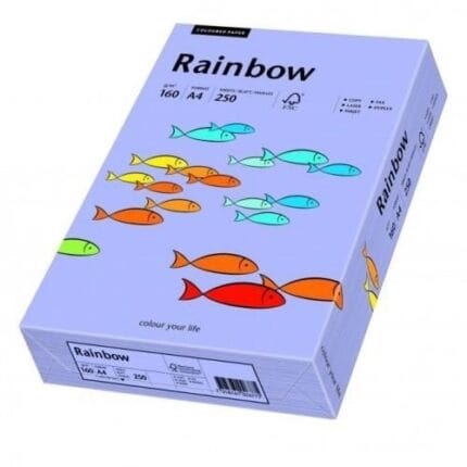 Papier xero kolorowy A4/160g fiolet R60 RAINBOW 88042571 250 arkuszy*8969*
