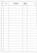 Rejestr wejść i wyjść (100 kartek A4, oprawa twarda, kolor oprawy wybierany losowo) - obrazek 2