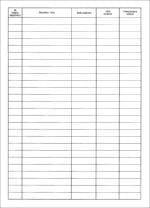 Rejestr wydanych legitymacji służbowych nauczyciela (format A4, oprawa kartonowa biała, 64 strony) - obrazek 3