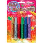 Klej z brokatem 6 kolorów, 10 ml, blister GG610 *1626*