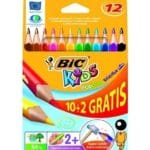 Kredki ołówkowe BIC Kids Evolution Triangle ECOlutions 10+2kol, 8871462*4842*
