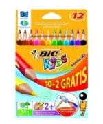 Kredki ołówkowe BIC Kids Evolution Triangle ECOlutions 10+2kol, 8871462*4842*