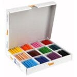 Kredki świecowe 300 szt trójkątne 12 kolorów po 25 szt *4754*