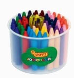 Kredki świecowe okrągłe 60 szt + temperówka *8327*