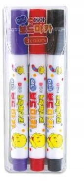 Marker suchościeralny mini 3 kolory. Końcówka okrągła 2mm. *1559* Marker suchościeralny mini 3 kolory. Końcówka okrągła 2mm. *1559* - obrazek 1