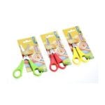 NOŻYCZKI SZKOLNE DLA LEWORECZNYCH 135mm Z PODZIAŁKĄ. MIX KOLORÓW.*0300*