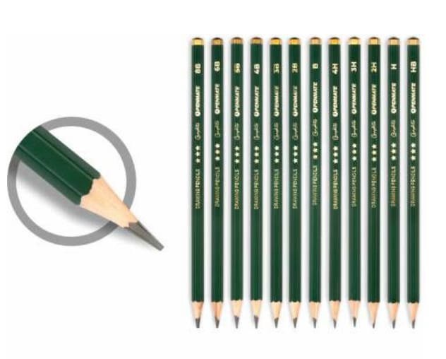Ołówek techniczny 12szt, sześciokątny. 2B *1924*1 Ołówek techniczny 12szt, sześciokątny. 2B *1924* - obrazek 1