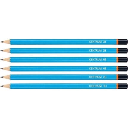 Ołówki 6 sztuk sześciokątne 3H, 2H, 2B, 3B, 2XHB*7484*