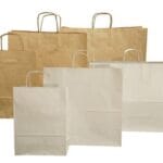 Torba papierowa ECOBAG 500x180x390mm biała ekologiczna*0168*