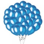Balony metalizowane 100 szt niebieskie *1039* - obrazek 2
