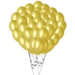 Balony metalizowane 100 szt żółte *1725*