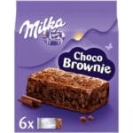 Ciastka MILKA CHOCO BROWNIE z czekoladą i kawałkami czekolady mlecznej 6 szt, 150g*6552*9315*