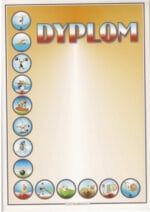 DYPLOMY WZÓR SPORT MIX A4 10SZT*4012*