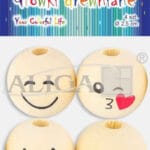 GŁÓWKI DREWNIANE OP. 4 sz MIX 2,5 cm PGJ0293*0293*