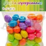 Jajka styropianowe brokatowe 2,5cm/40szt. Mix 6 kolorów WPJ-9151*9151*