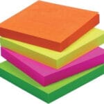 KARTECZKI / NOTES SAMOPRZYLEPNY 75X75MM MIX KOLOR NEON 82210*4507*2104*