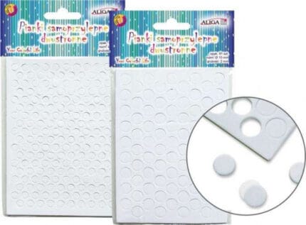 KOŁA PIANKOWE SAMPRZYLEPNE DWUSTRONNE 10X2MM LUB 6X2MM, 180SZT*4972*