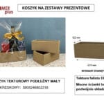 Koszyk tekturowy podłużny mały 122x233x93mm *2318*