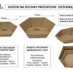 Koszyk tekturowy sześciokątny MAŁY 230x300mm*02011*