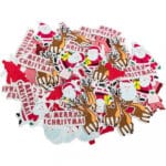 Naklejki z pianki 120 szt Mikołaje, Renifery BN PVX26*03229*