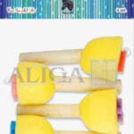 PĘDZELKI GĄBKOWE PIECZĄTKI MIX WZORÓW OP. 4 SZT ROZM 40mm PG3744*3744*