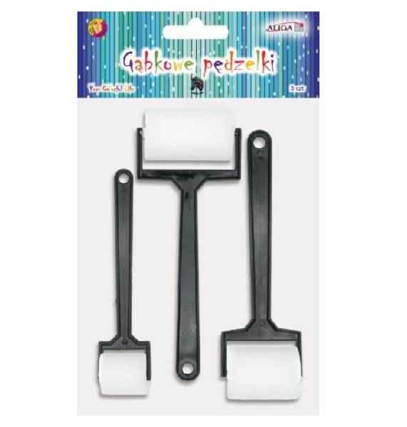 PĘDZELKI:WAŁKI GĄBKOWE OP. 3 SZT ROZM.3,5cm 4,5cm 6cm PGW3462*3462* PĘDZELKI/WAŁKI GĄBKOWE OP. 3 SZT ROZM.3,5cm 4,5cm 6cm PGW3462*3462* - obrazek 1