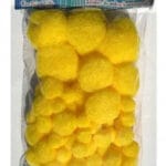 POMPONY ŻÓŁTE 80 SZT POM006 MIX ROZM 1,5-5 CM*4630*